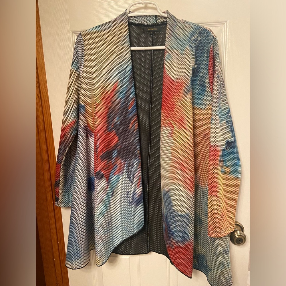 Radzoli Abstract Art-Inspired Print Jacket - Size 9
